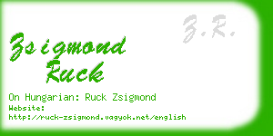 zsigmond ruck business card